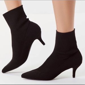 Urban Outfitters exclusive black sock booties